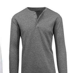Galaxy By Harvic Men'S Waffle-Knit Thermal Henley